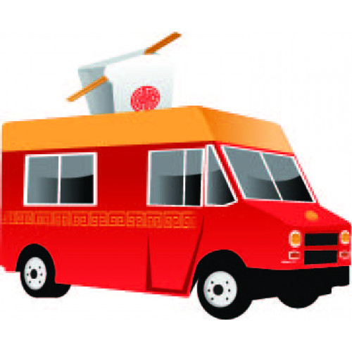 Chinese Food Truck Cardboard Cutout